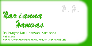 marianna hamvas business card